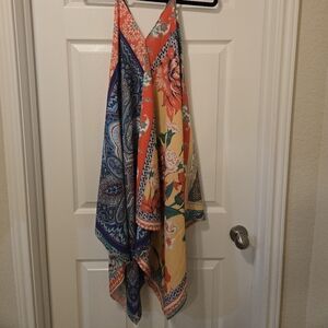 Umgee Multicolor Paisley and Floral Midi Dress